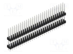 Connector: pin strips; pin header; male; PIN: 56; 2.54mm; THT; 2x28