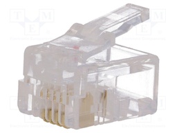 Plug; RJ11; PIN: 4; Layout: 6p4c; IDC,crimped; for cable