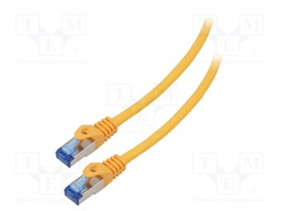 Patch cord; S/FTP; 6a; stranded; CCA; LSZH; orange; 1.5m; 26AWG