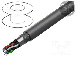 Wire; Xtra Guard® Flex; 6x2x16AWG; unshielded; PVC; dark grey