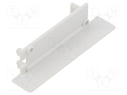Cap for LED profiles; grey; ABS; Application: FLAT8