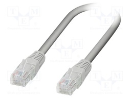 Patch cord; U/UTP; Cat 5; RJ45 plug,both sides; stranded; Cu; 5m
