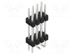 Connector: pin strips; pin header; male; PIN: 8; 2.54mm; SMT; 2x4