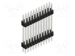 Connector: pin strips; pin header; male; PIN: 22; 1.27mm; THT; 2x11