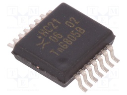 IC: digital; AND; Channels: 2; IN: 4; SMD; SSOP14; Series: HC
