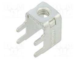 Angled 90°; Plating: tinned; THT,screw terminal; Contacts: copper