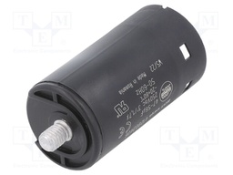 Capacitor: electrolytic; 50uF; Ø36.5x68.5mm; ±10%; M8 screw