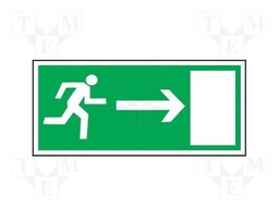 Safe condition sign; W: 150mm; H: 300mm; PS; photoluminescent