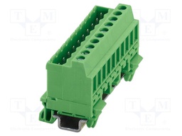 DIN rail connector, nominal cross section: 2.5 mm?, color: g