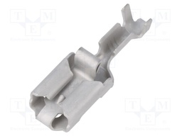 Terminal: flat; 6.3mm; 0.8mm; female; 0.5÷1.5mm2; crimped; straight