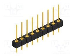 Connector: pin strips; pin header; male; PIN: 9; 2.54mm; THT; 1x9