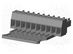 Connector: pluggable terminal block; plug; female; straight; grey