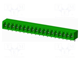Connector: pluggable terminal block; socket; male; angled 90°
