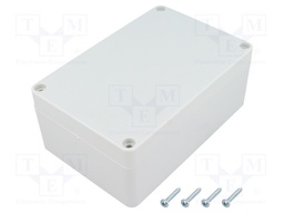 Enclosure: multipurpose; X: 90mm; Y: 135mm; Z: 55mm; ABS; grey; IP65