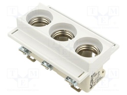 Fuse base; DII; 25A; 500VAC; Poles: 3