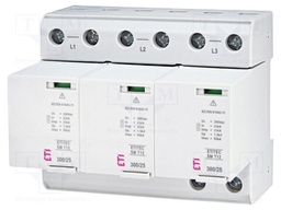 Surge arrester; Type 1+2; Poles: 3; In 8/20us: 65kA; -40÷85°C; IP20