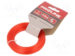 Trimmer line; L: 15m; Mat: nylon; Shape: star; Size: 1.3mm