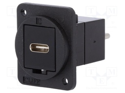 Coupler; USB C socket-front,USB C plug-back; FT; USB 3.1