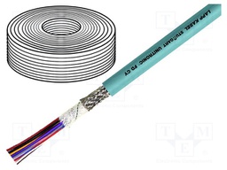 Wire: data transmission; UNITRONIC® FD CY; 18x0,14mm2; PVC; grey