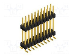 Connector: pin strips; pin header; male; PIN: 20; 2.54mm; SMT; 2x10
