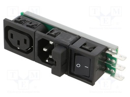 IEC 60320 connector Felcom 64 Power Entry Module 10A C14