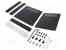 Enclosure: with panel; vented; X: 233mm; Y: 286mm; Z: 43mm