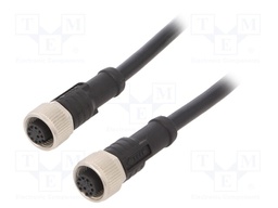 Cable: for sensors/automation; PIN: 10; M12-M12; 1m; plug; plug