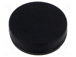 Stopper; Ø: 16.5mm; black; technopolymer PP