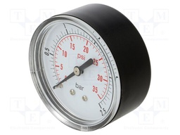 Manometer; Working pressure: 0÷2.5bar; 63mm; Enclos.mat: plastic