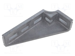 Angle bracket; for profiles; floor; W: 43mm; H: 175mm; L: 86mm
