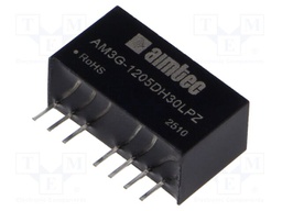 Converter: DC/DC; 3W; Uin: 9÷18V; Uout: 5VDC; Uout2: -5VDC; SIP8; THT