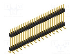 Connector: pin strips; pin header; male; PIN: 30; 1.27mm; SMT; 1x30