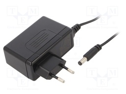 Power supply: switched-mode; voltage source; 24VDC; 30W; plug