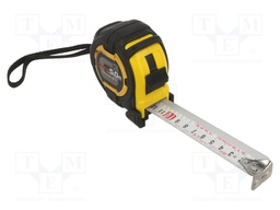 Measuring tape; L: 5m; Width: 27mm; Enclos.mat: ABS; Class: II