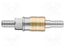 Quick connection coupling; with bushing; brass; Connection: 10mm
