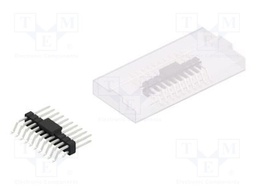 Connector: pin strips; pin header; male; PIN: 20; 2.54mm; SMT; 2x10