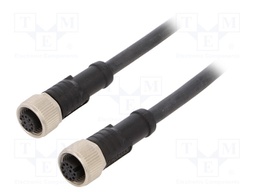 Cable: for sensors/automation; PIN: 10; M12-M12; 1m; plug; plug