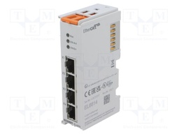 Industrial module: communication; RJ45 x4; -25÷60°C; IP20