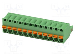 PCB connector, nominal cross section: 2.5 mm?, color: green,