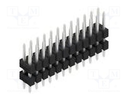 Connector: pin strips; pin header; male; PIN: 24; 2.54mm; THT; 2x12