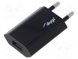 Power supply: switching; mains,plug-in; 5VDC; 1A; black