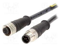 Cable: for sensors/automation; PIN: 5; M12-M12; 10m; plug; plug