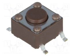 Microswitch TACT; SPST-NO; Pos: 2; 0.05A/12VDC; SMT; none; 1.6N