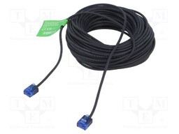 Patch cord; RJ45 plug,both sides; U/UTP; 6a; Cu; black; 20m