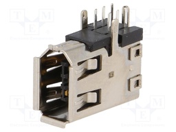 Socket; IEEE1394; THT; PIN: 6; angled 90°; side
