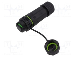 Connector: fiber optic; plug; SC; for cable; ways: 2; straight
