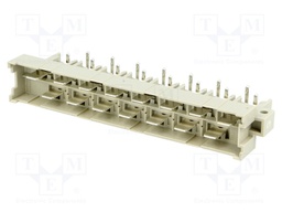 Socket; DIN 41612; type H; male; PIN: 15; d+z; THT; angled 90°