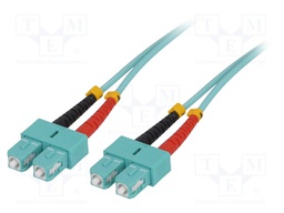Connector: fiber optic; patchcord; multi mode duplex (MM); male
