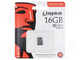 Memory card; industrial; microSDHC,microSDXC; R: 100MB/s; 16GB