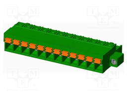 Connector: pluggable terminal block; plug; female; straight; 12A